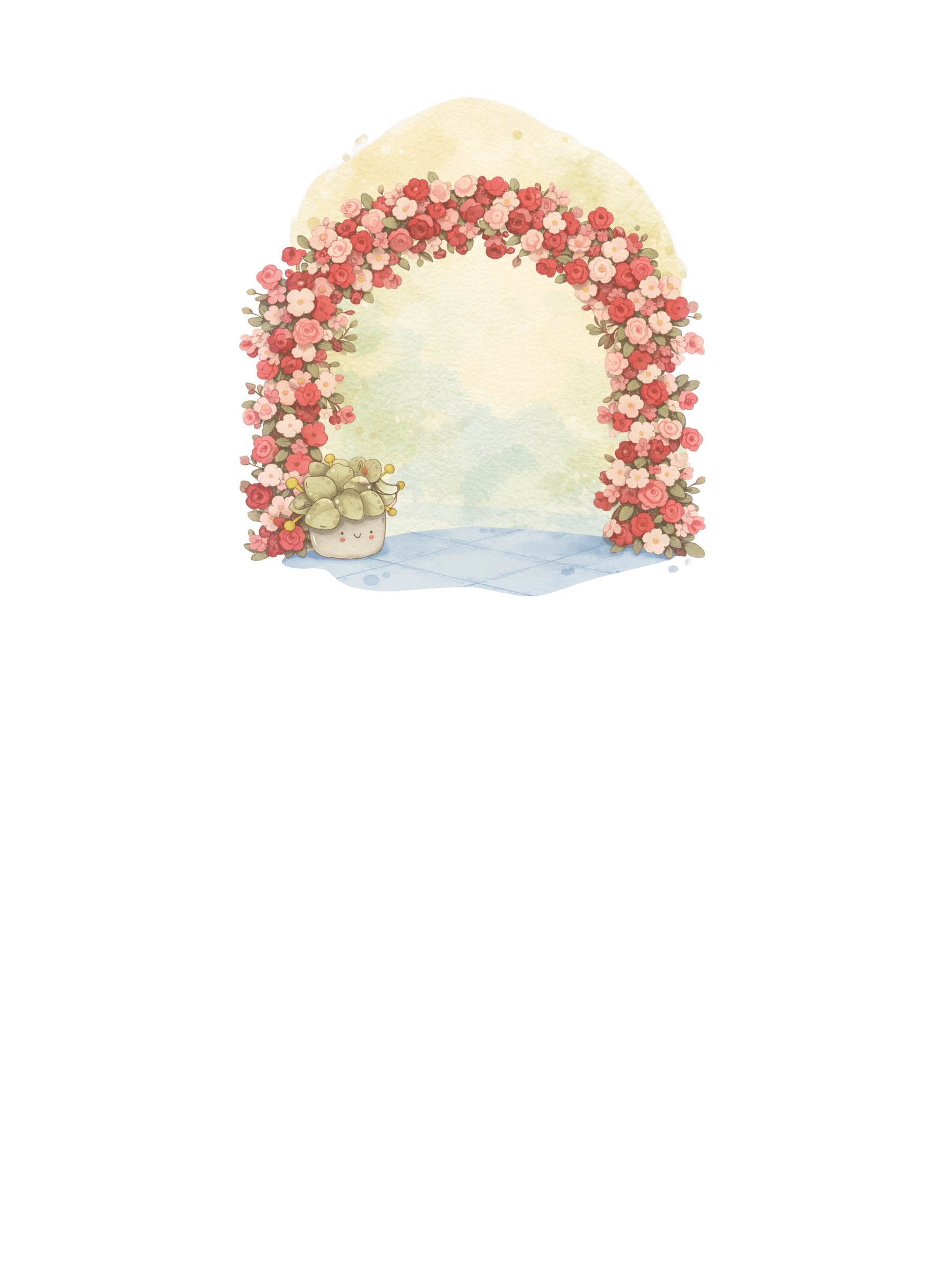 Bride and Groom Illustration